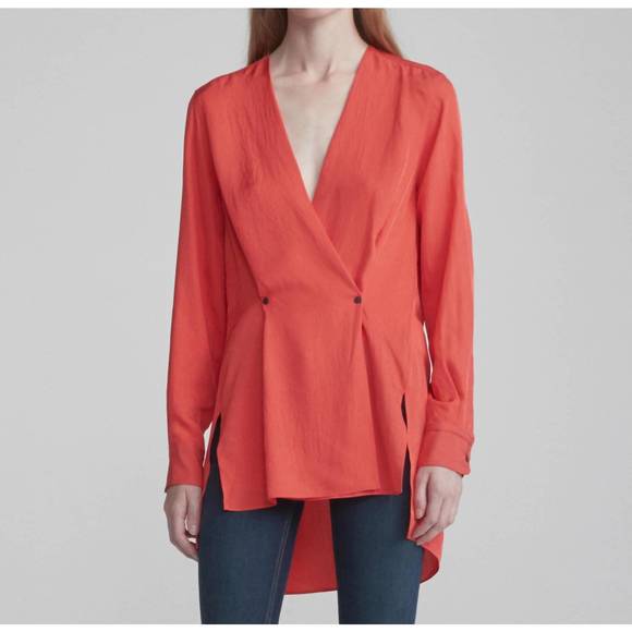 NEW RAG & BONE debbie top in red - Picture 1 of 3